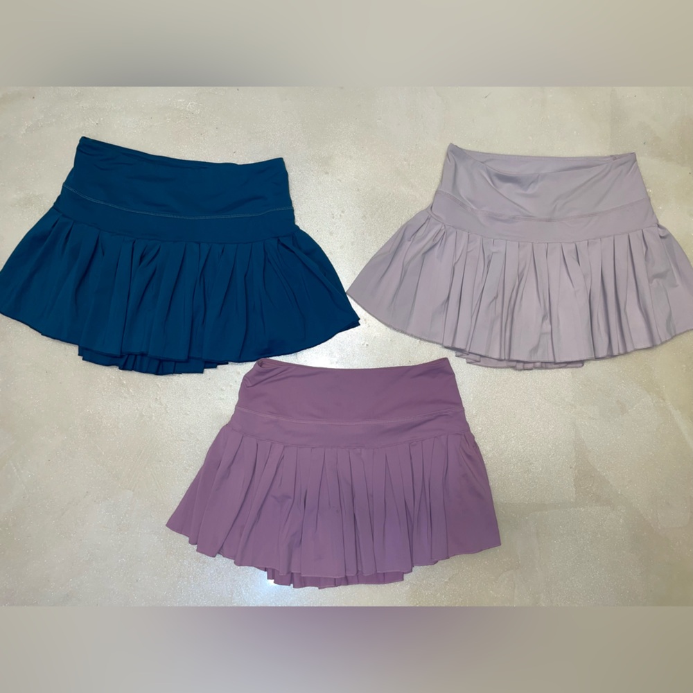 •Medium• Tennis Skirt Bundle of 3 Teal, Mauve, Blush Pink